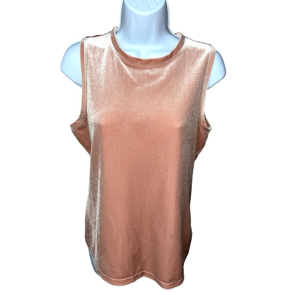 Women's Gap Pink Velvet Sleeveless Top - S
